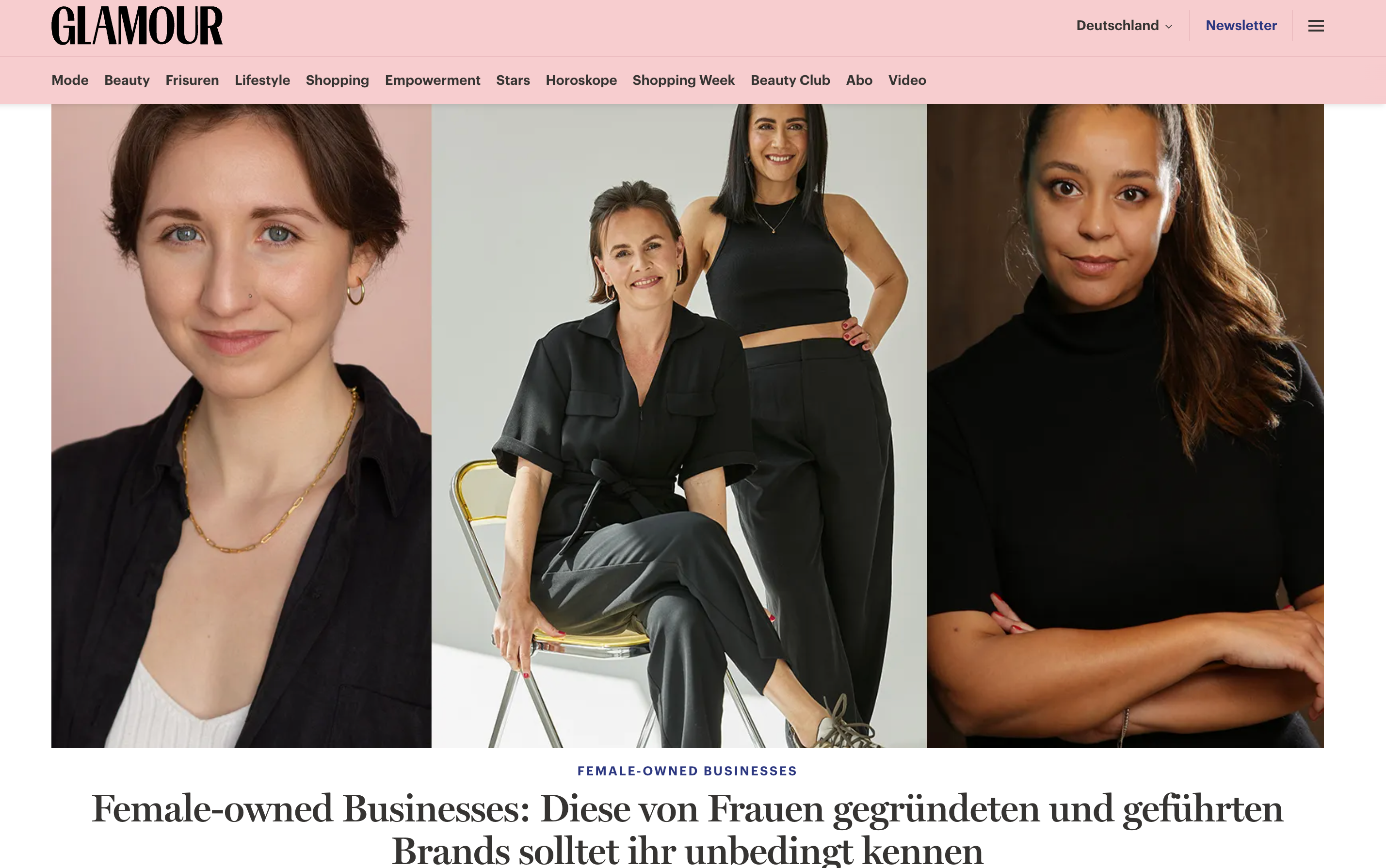 sandiia® als Favorit der GLAMOUR-Redaktion sandiia® – only love in it