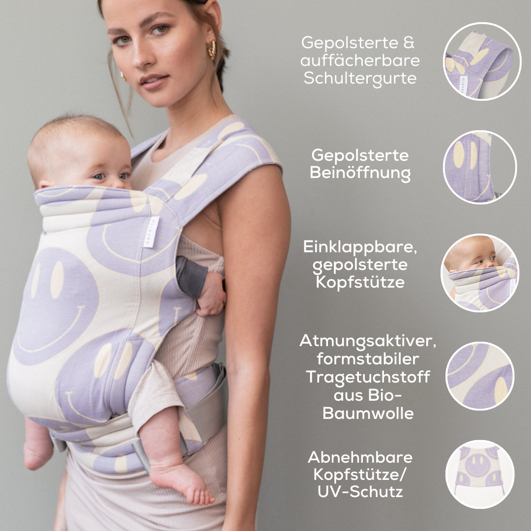 Mix & Match: Baby carrier "Timeless", hip carrier "Hipster" & diaper bag