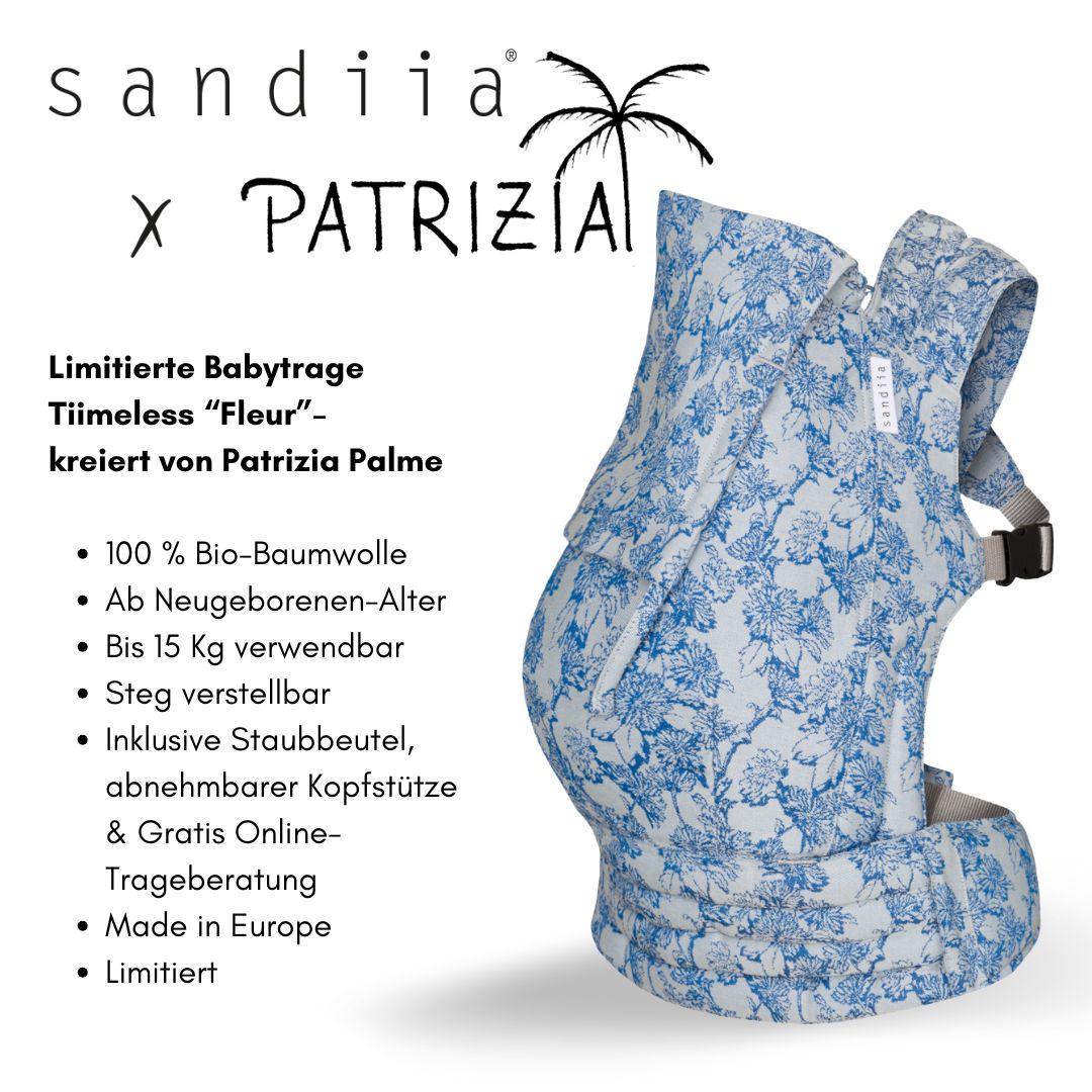 sandiia® Baby Carrier Tiimeless Fleur X Patrizia Palme LIMITED