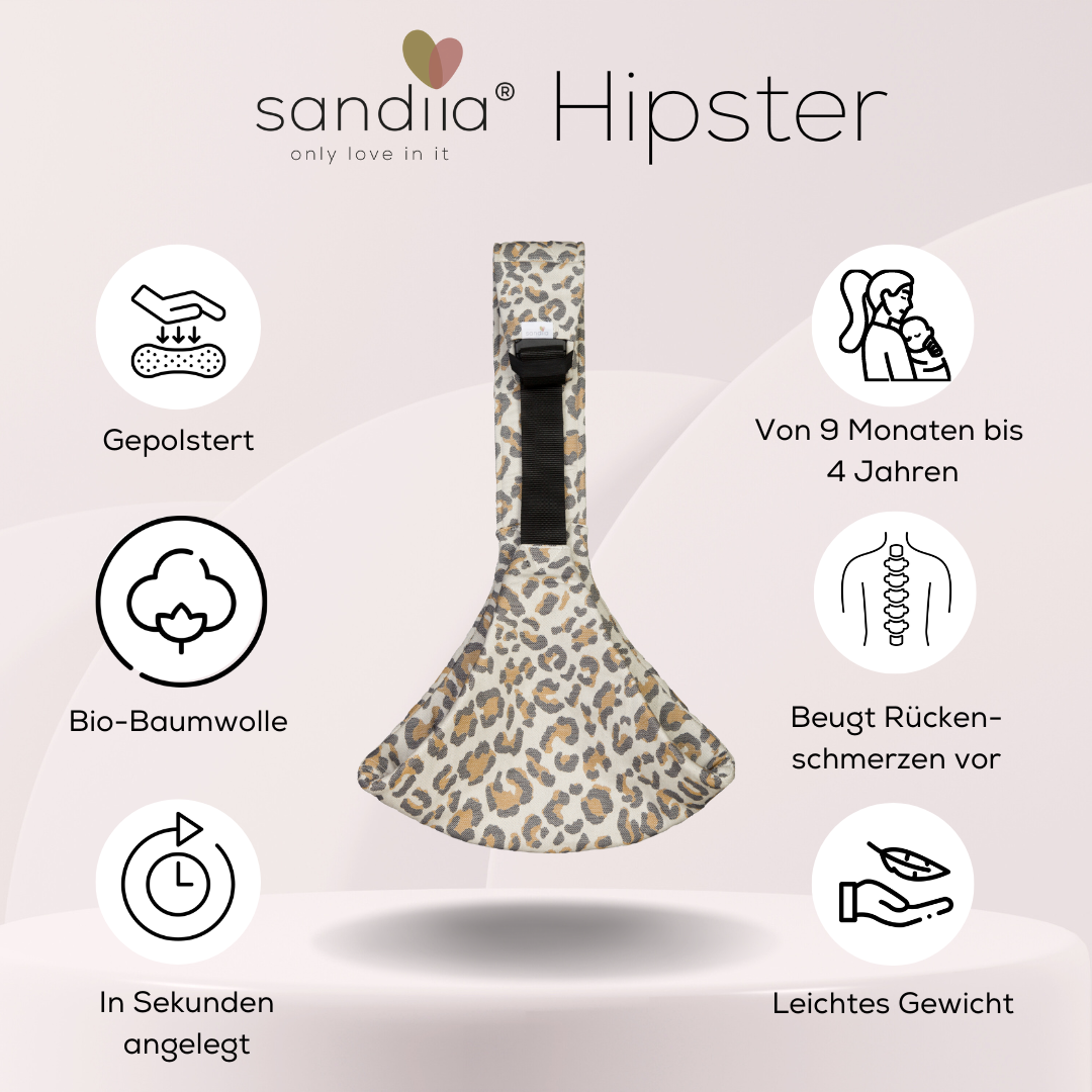 sandiia® Hüfttrage "Hipster Leodiia Classic"