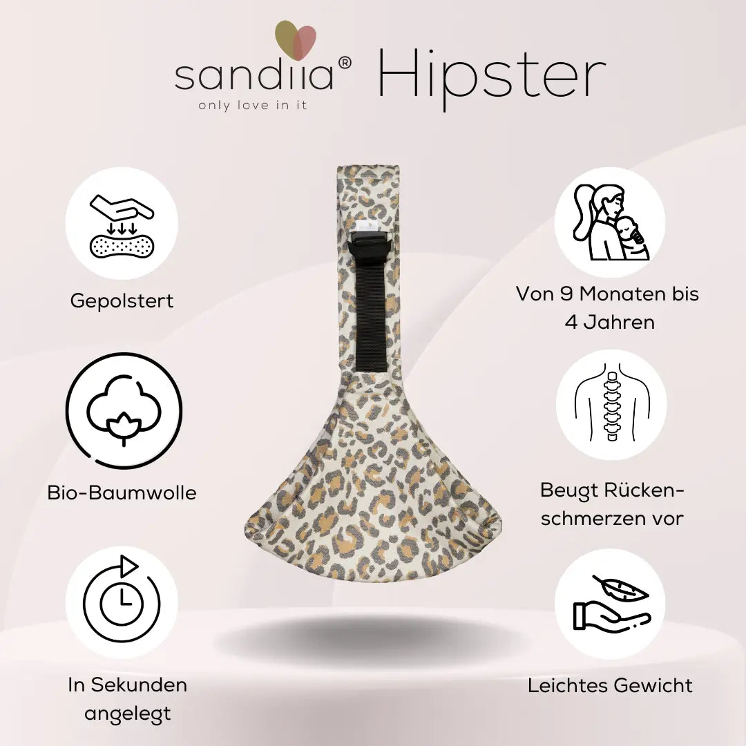 sandiia® Hüfttrage "Hipster Leodiia Classic"