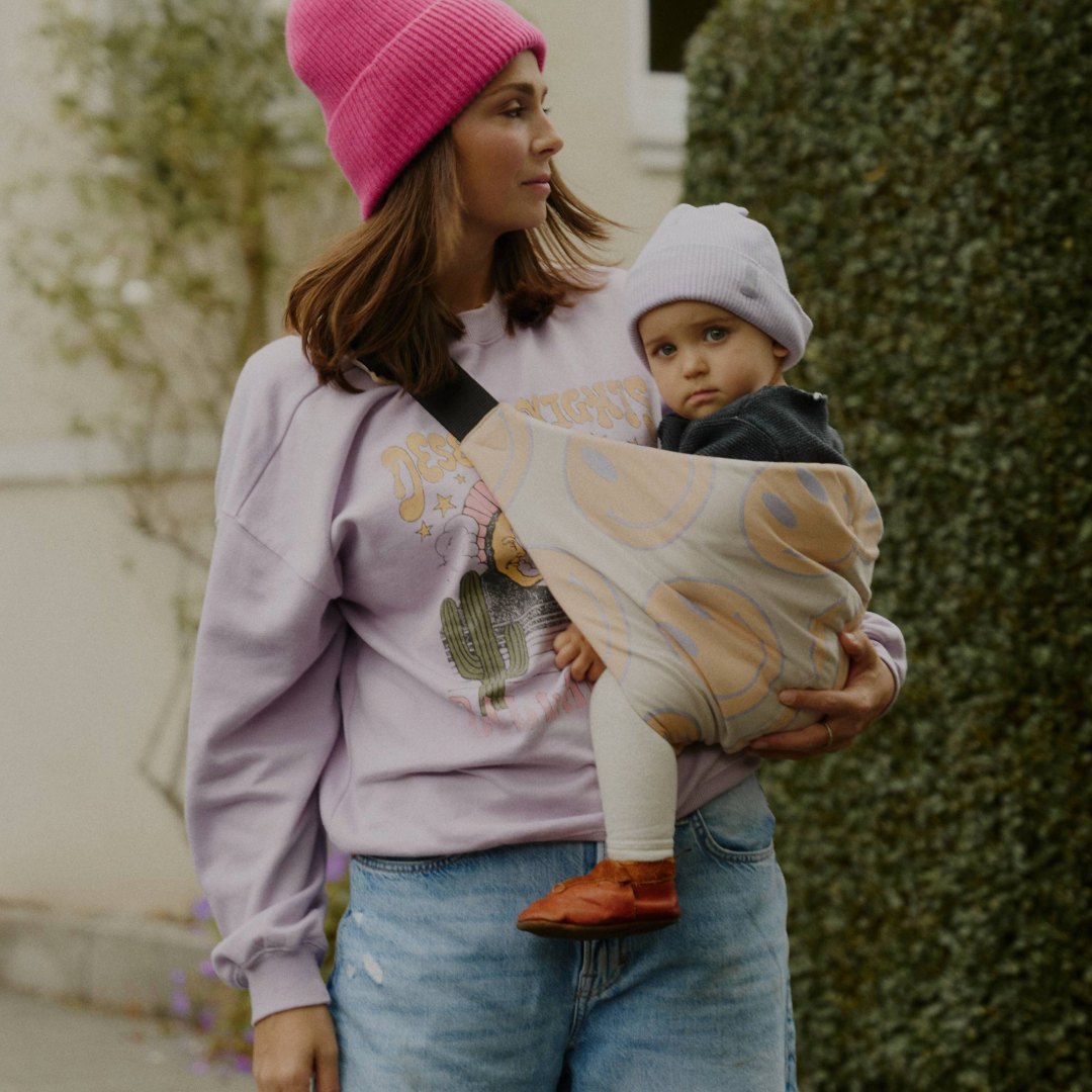 sandiia® hip carrier "Hipster Smiile Peach"