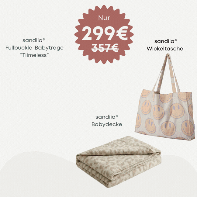 Mix & Match: Baby carrier "Timeless", baby blanket & diaper bag