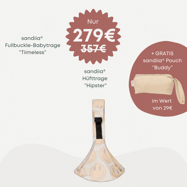 Mix & Match: “Tiimeless” baby carrier, “Hipster” hip carrier & pouch