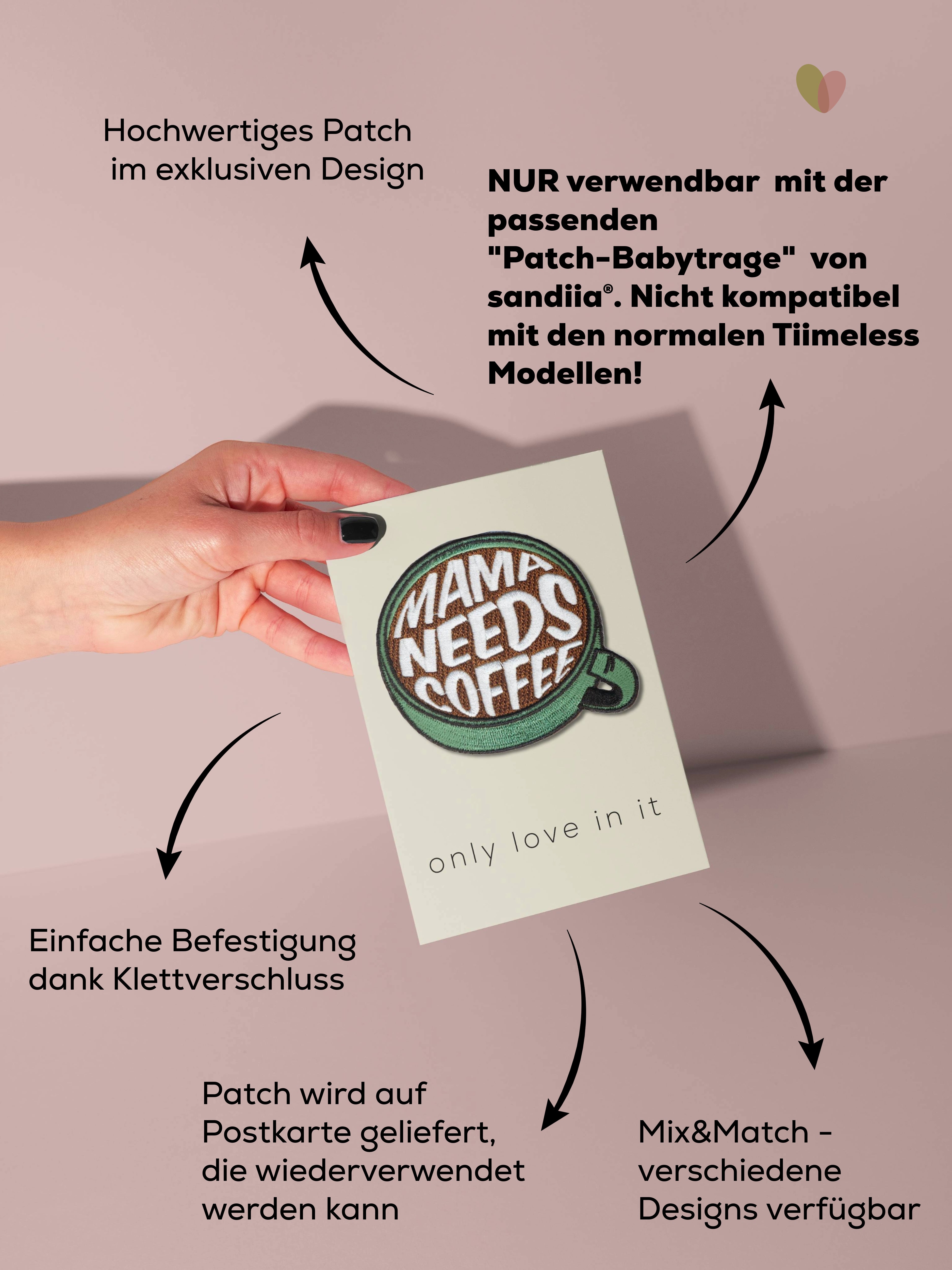 sandiia® Patch "Mama needs Coffee"