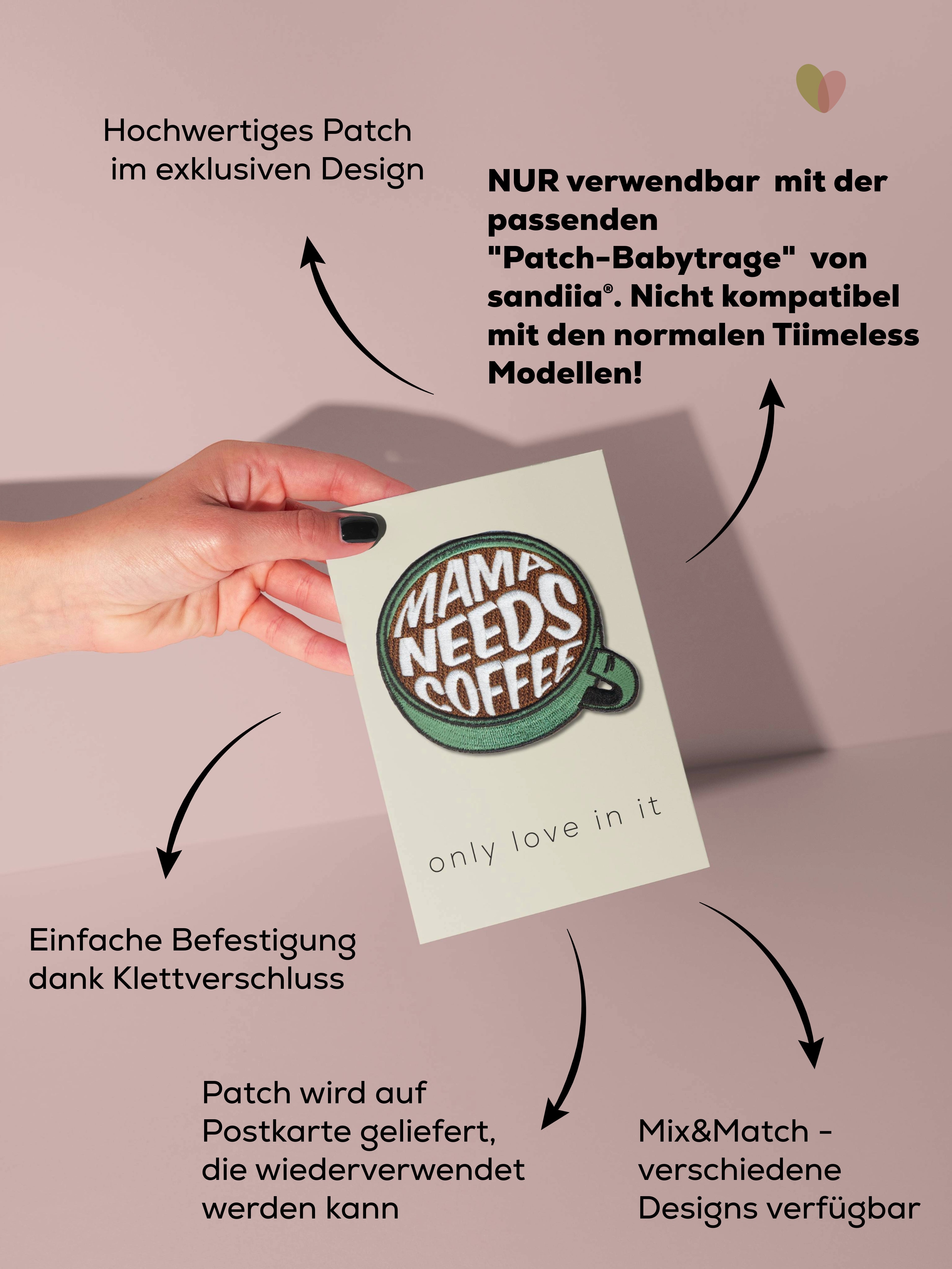 sandiia® Patch "Mama needs Coffee"