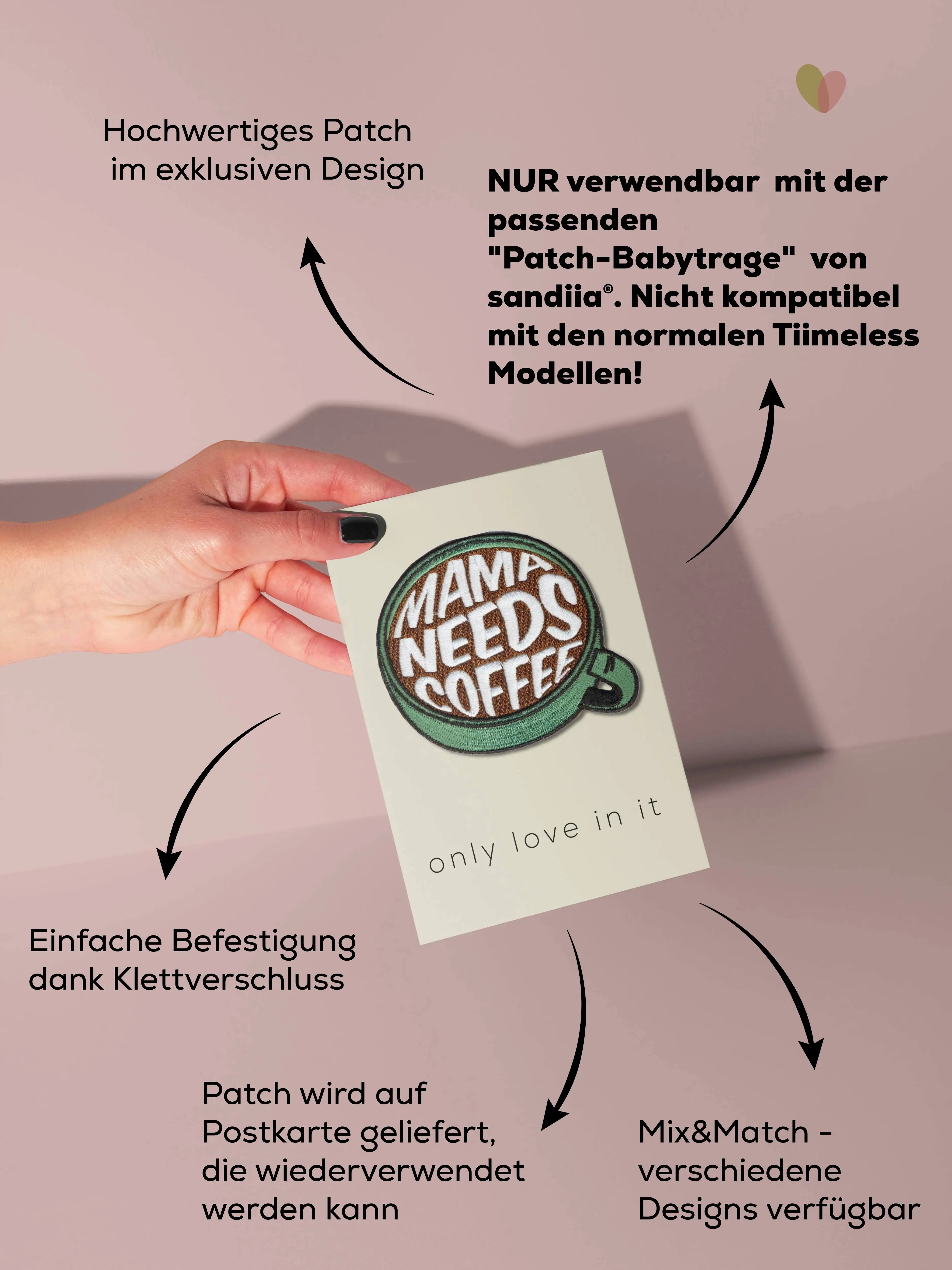 sandiia® Patch "Mama needs Coffee"