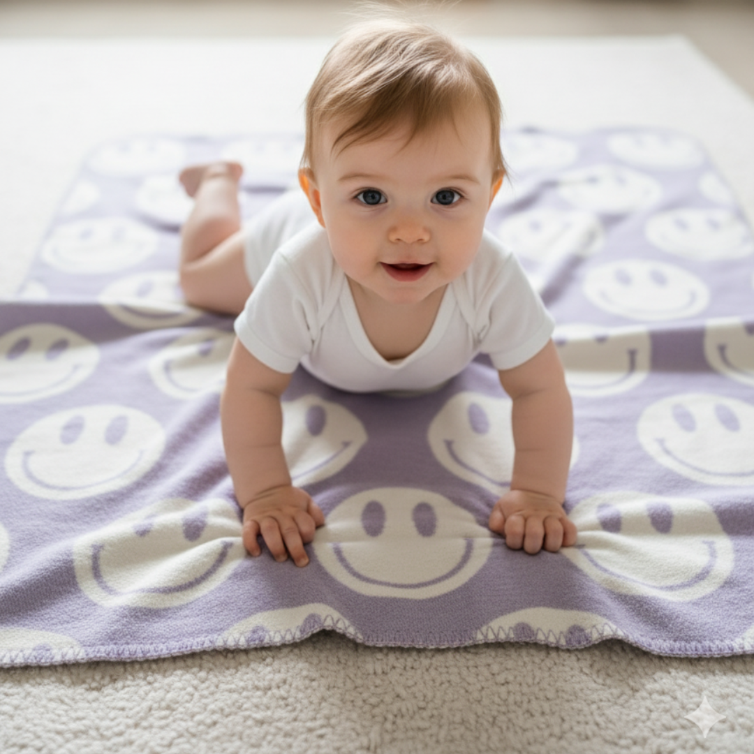 sandiia® Wende-Babydecke Smiile