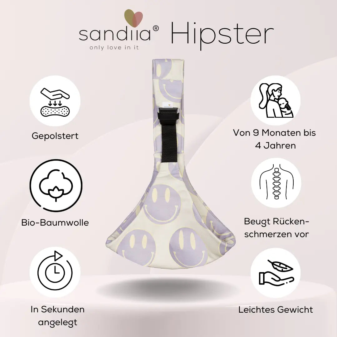 sandiia® Hüfttrage "Hipster" Smiile
