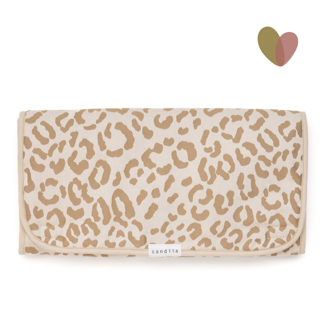 sandiia® Mobile Wickelunterlage mit Taschen / Leodiia Sand