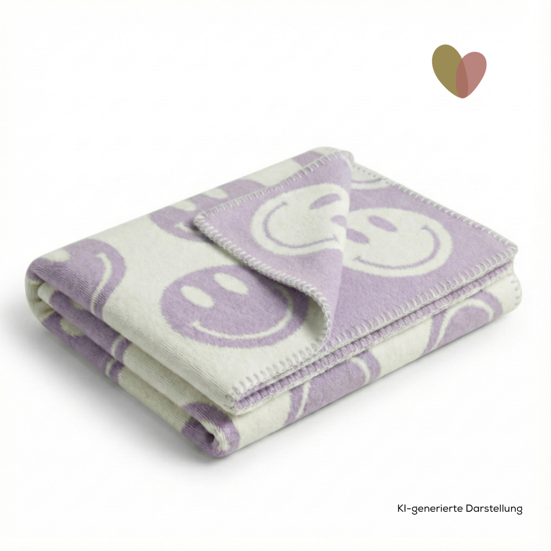 sandiia® Wende-Babydecke Smiile