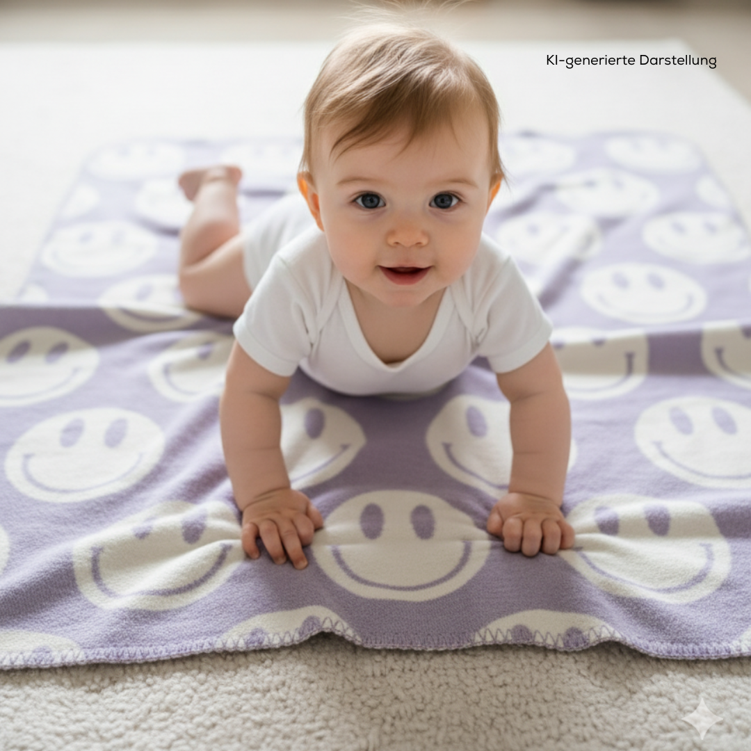 sandiia® Wende-Babydecke Smiile