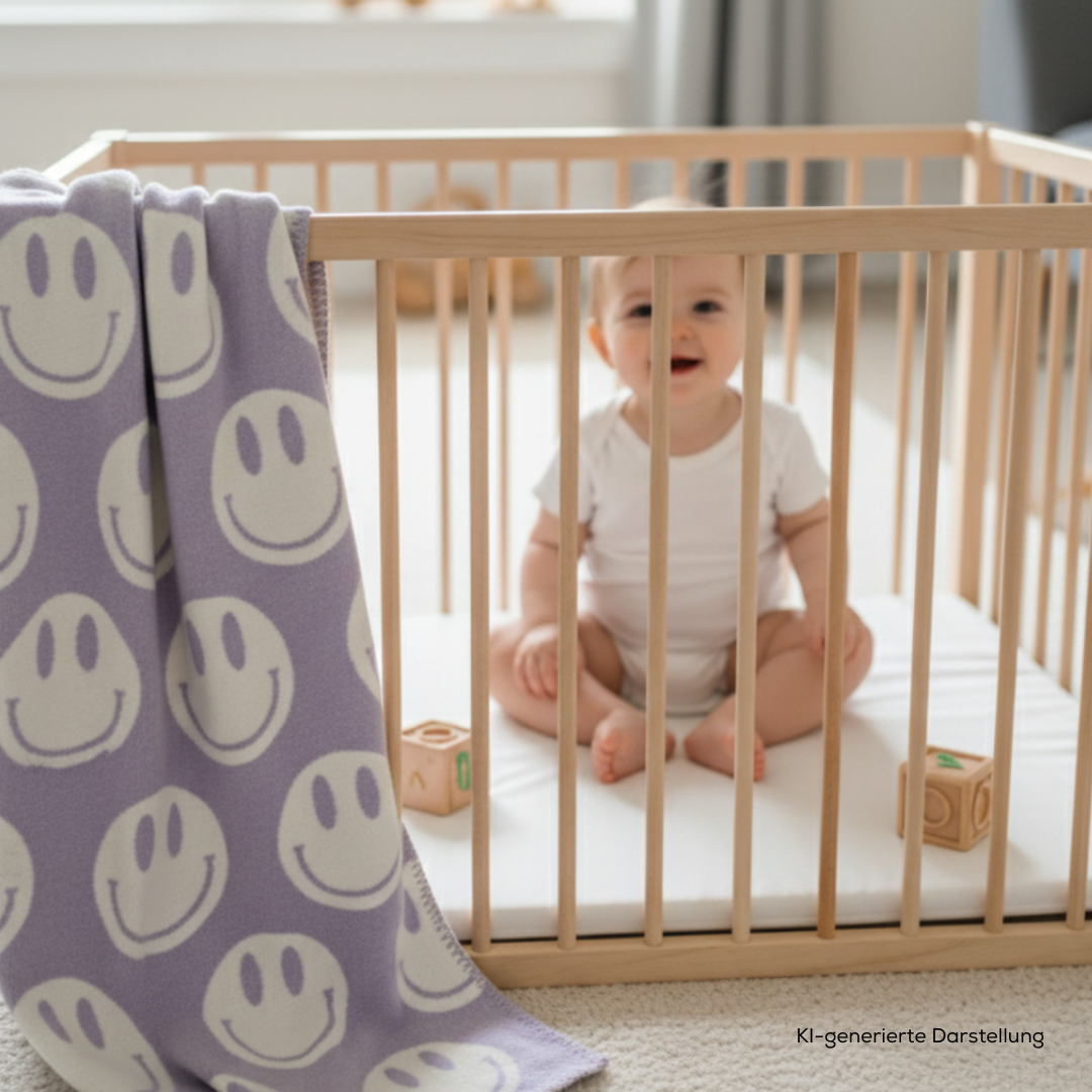 sandiia® Wende-Babydecke Smiile