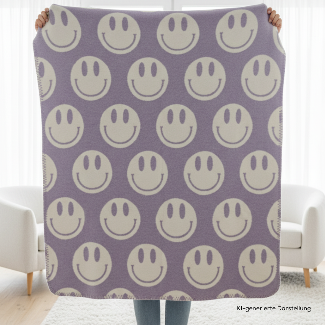 sandiia® Wende-Babydecke Smiile