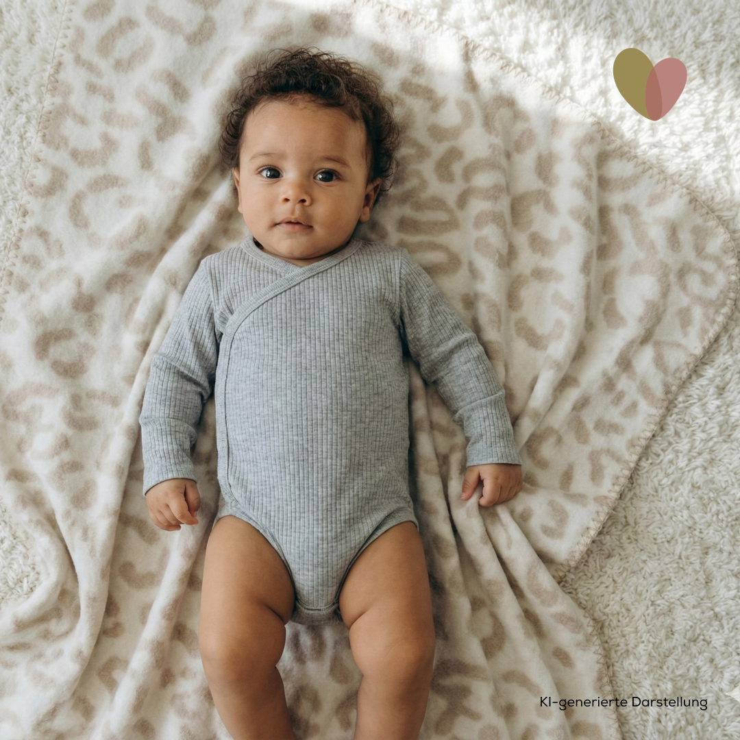 sandiia® Wende-Babydecke Leodiia Sand
