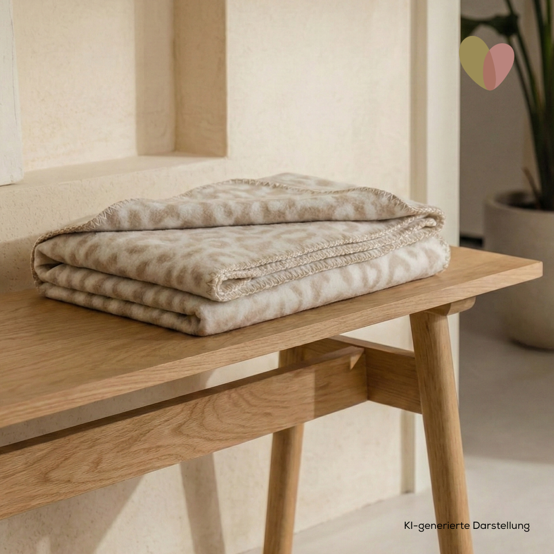 sandiia® Wende-Babydecke Leodiia Sand