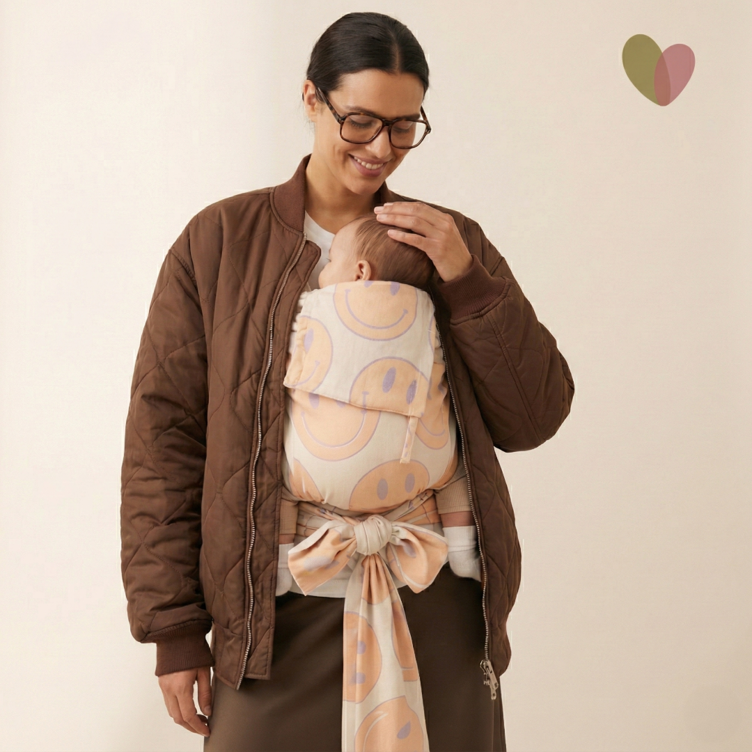 sandiia® Halfbuckle Babytrage Smiile Peach