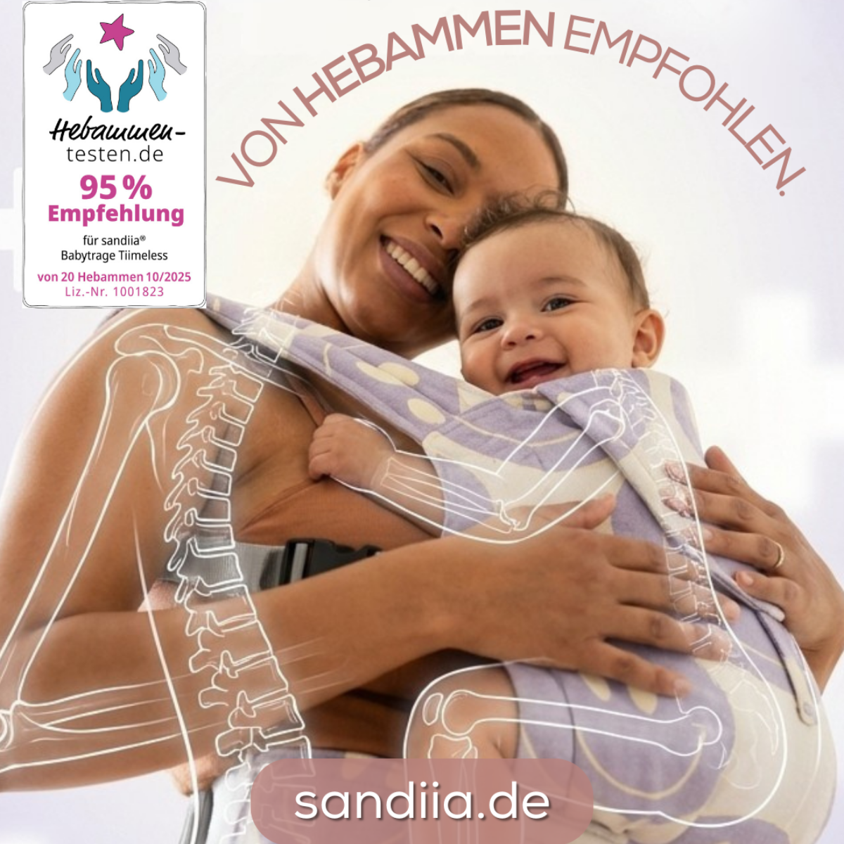 sandiia® draagzak Tiimeless Smiile