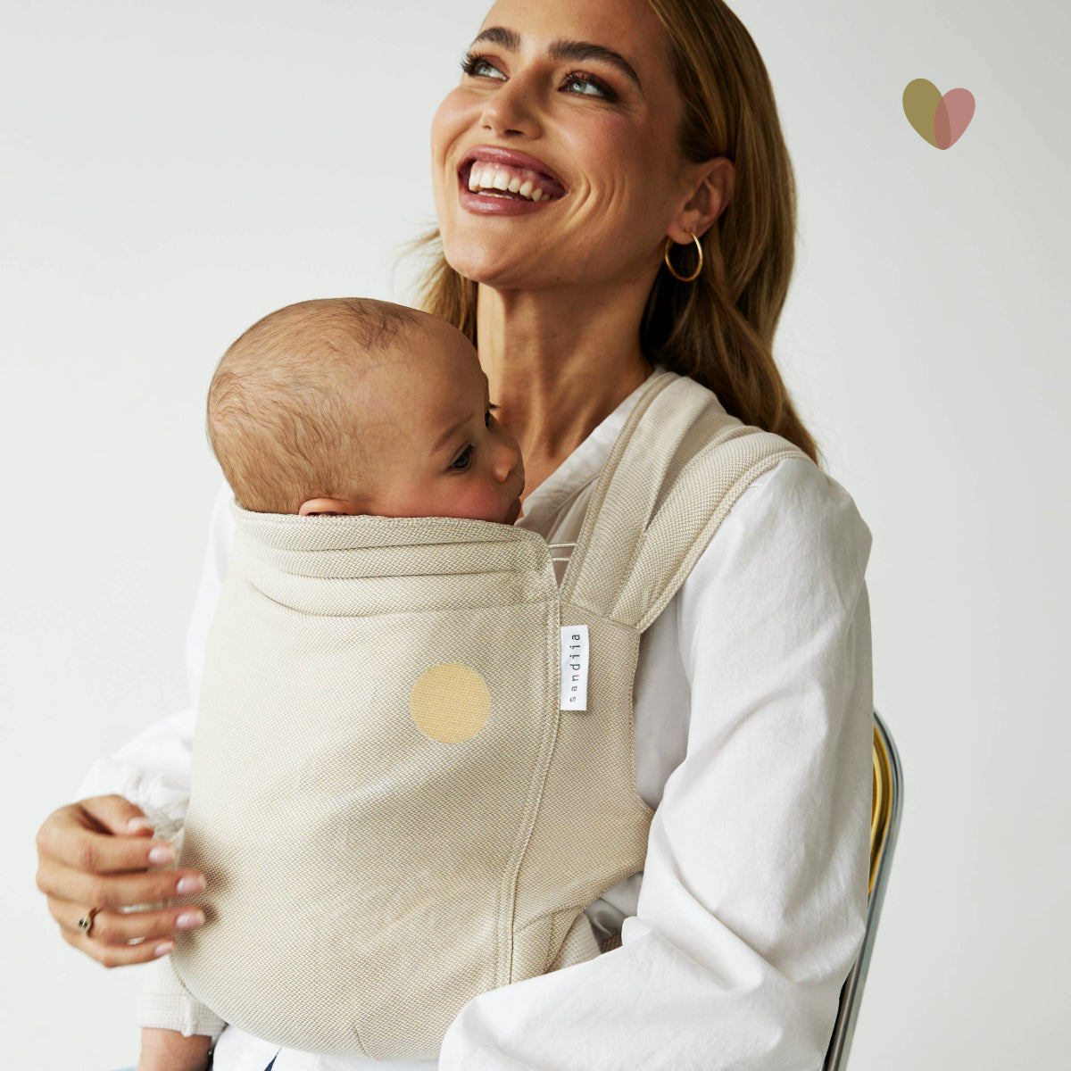 sandiia® Babytrage Tiimeless Pearl Patch inkl. Smiile-Patch