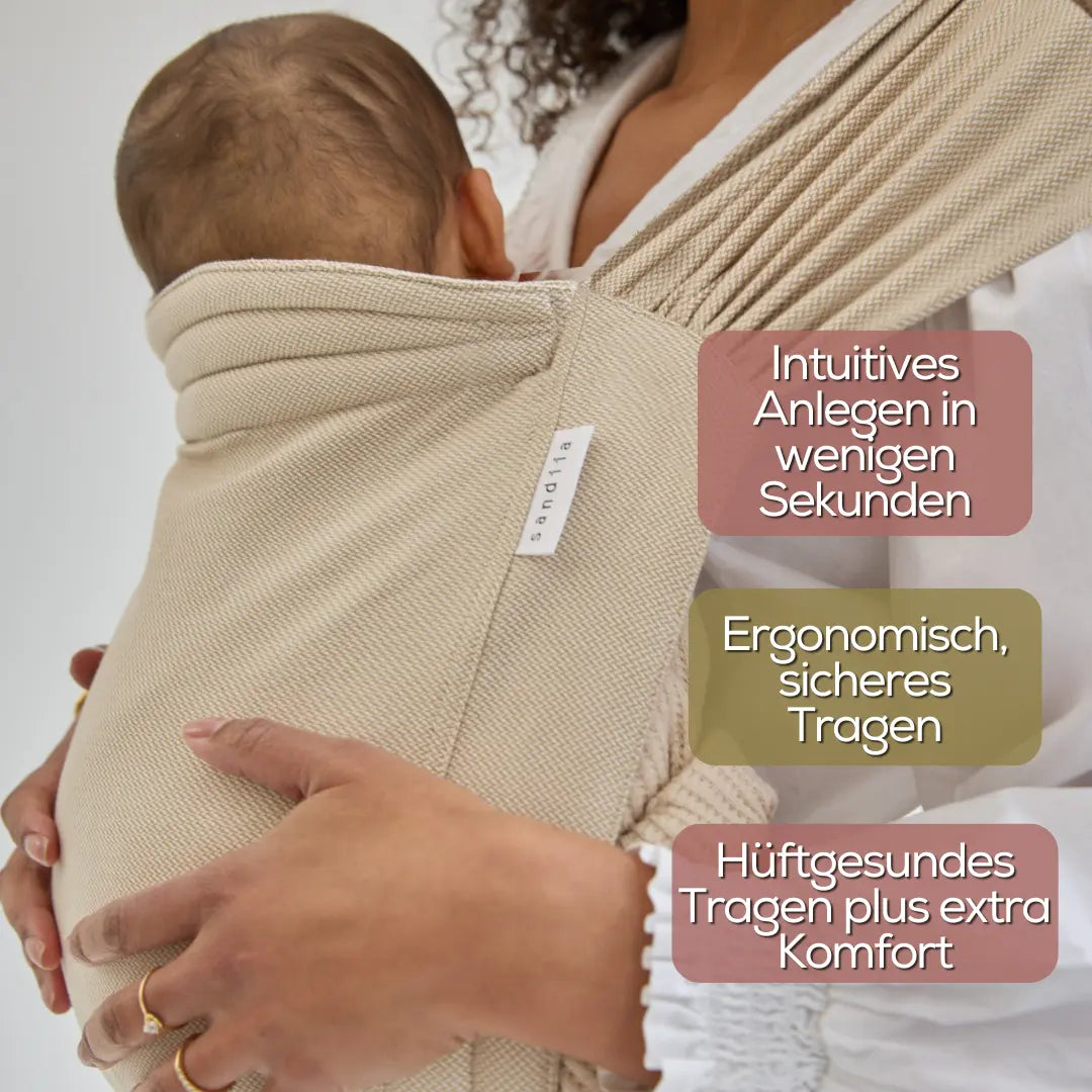 sandiia® Halfbuckle Babytrage Pearl