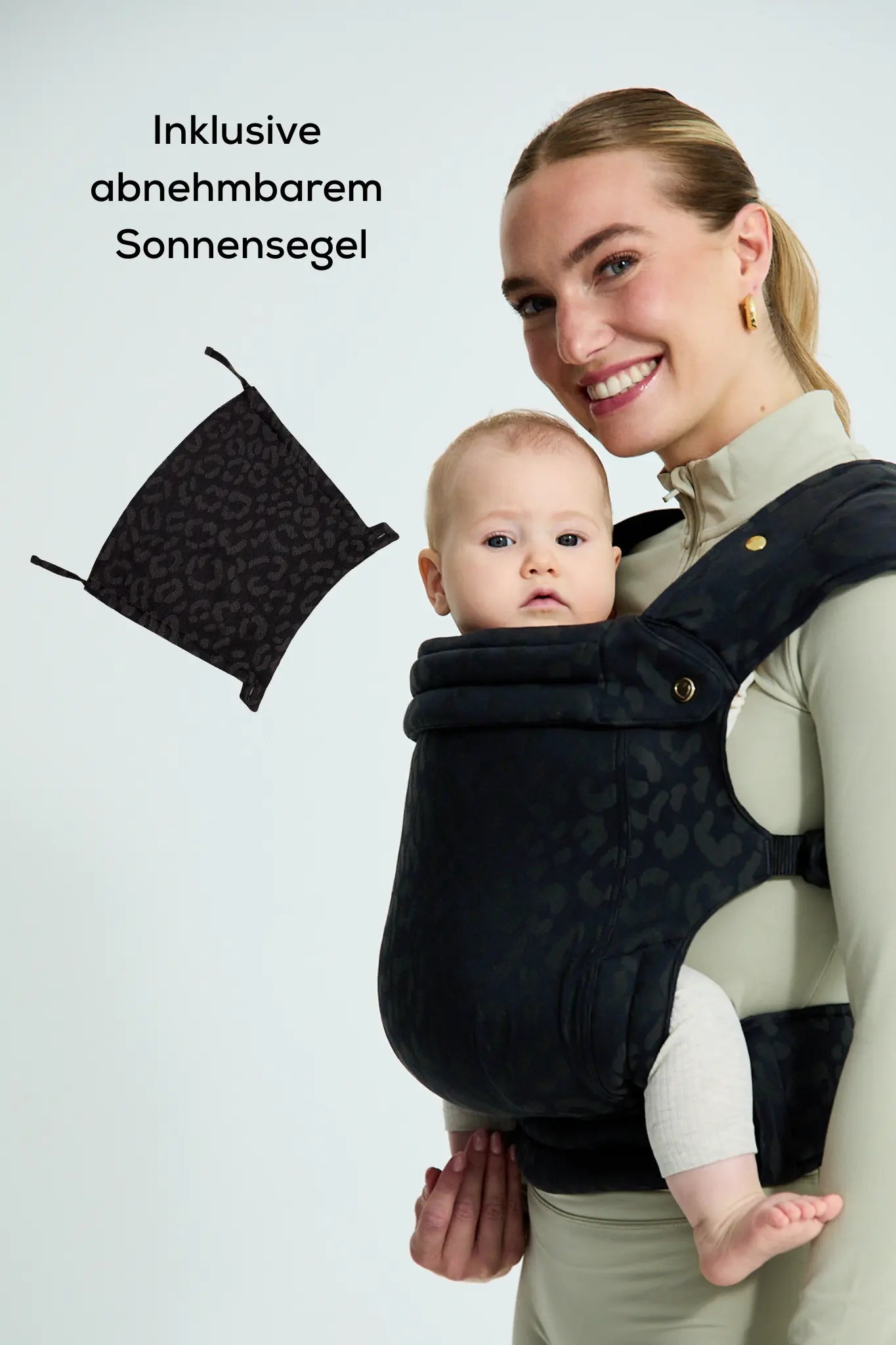 sandiia® Babytrage Tiimeless Comfort+ Leodiia Black