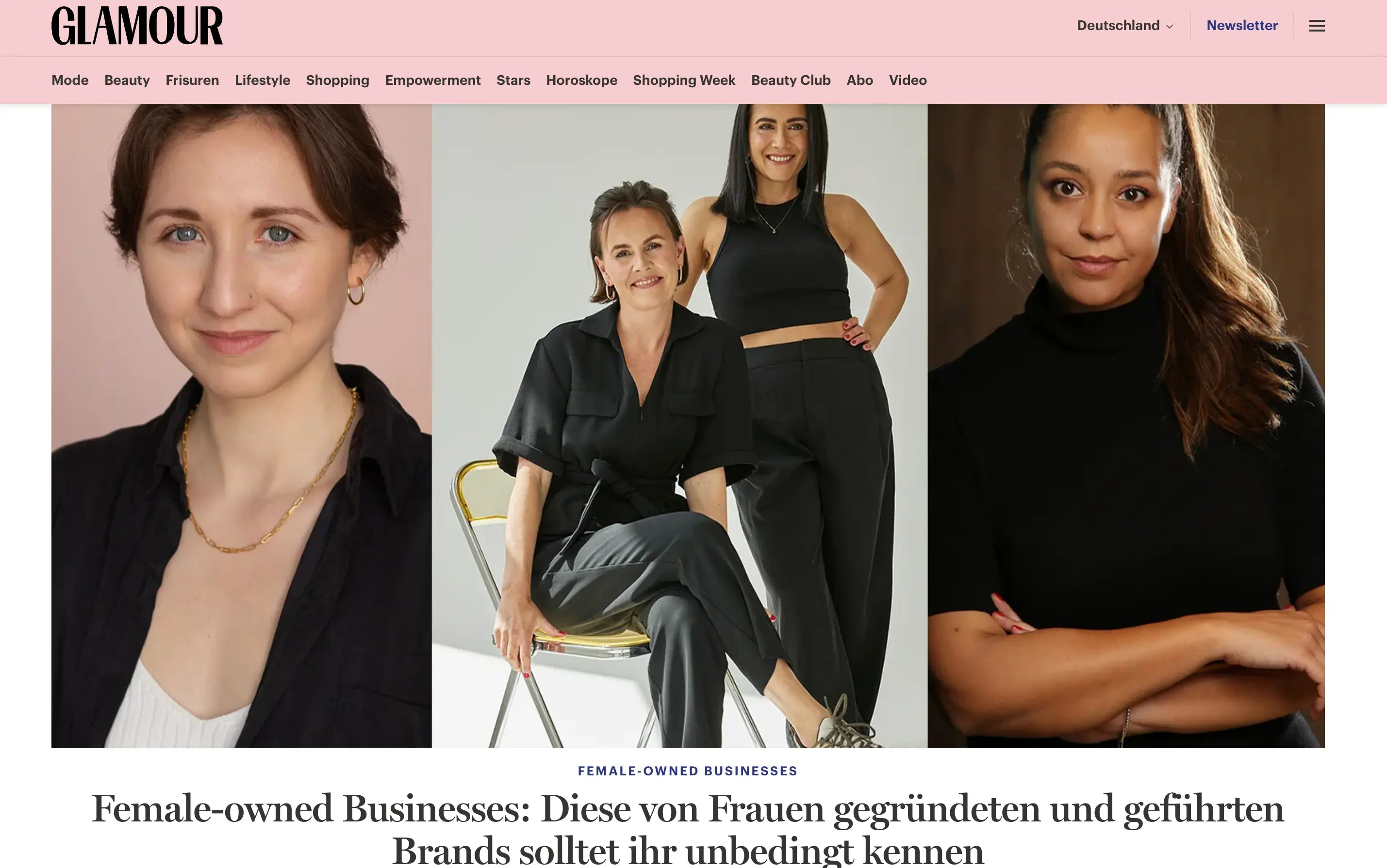 sandiia® als Favorit der GLAMOUR-Redaktion sandiia® – only love in it