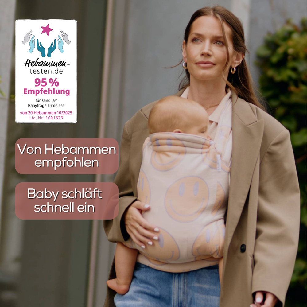 sandiia® baby carrier Tiimeless Smiile Peach