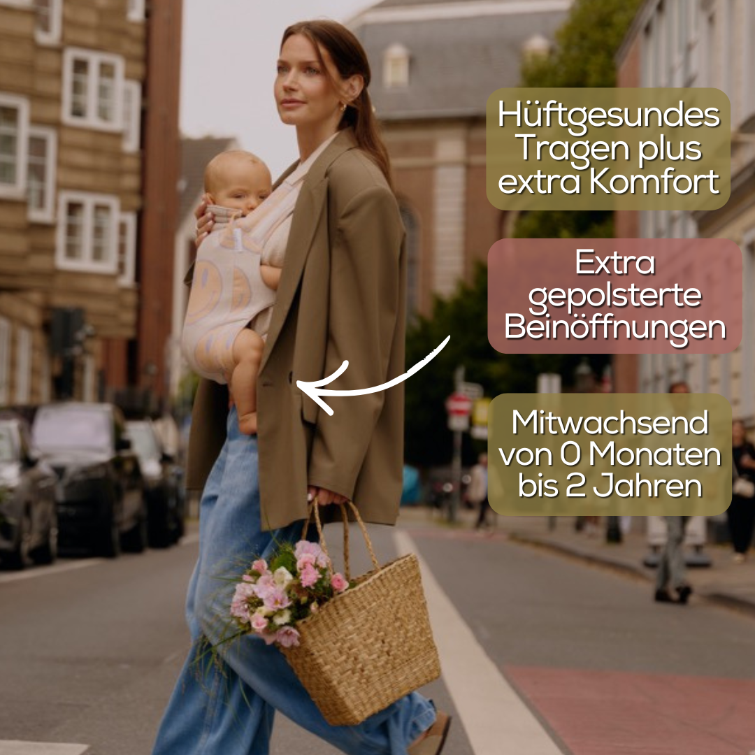 sandiia® Babytrage Tiimeless Smiile Peach