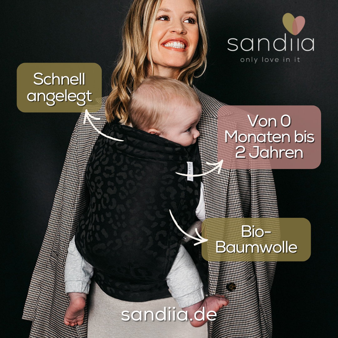 sandiia® Babytrage Tiimeless Leodiia Black