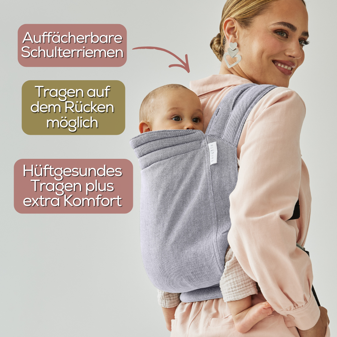 sandiia® Babytrage Tiimeless Cloud / Hellgrau