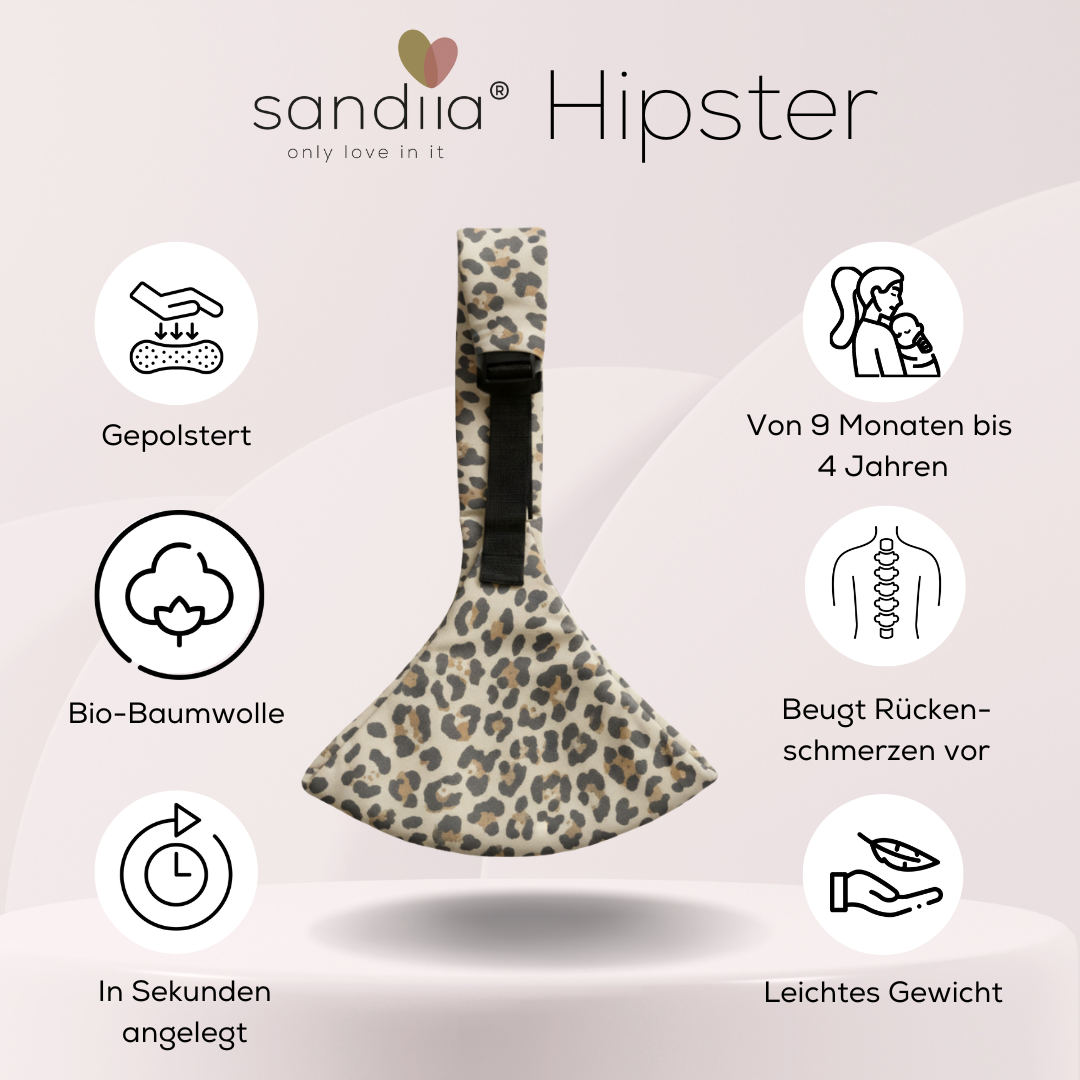 sandiia® Hüfttrage "Hipster Leodiia Classic"