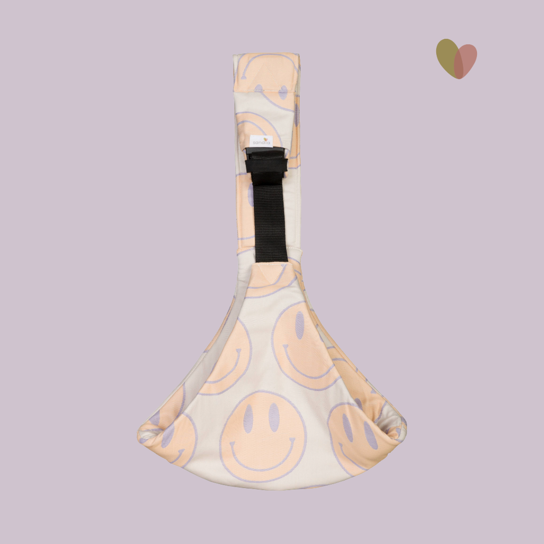 sandiia® Hüfttrage "Hipster Smiile Peach"