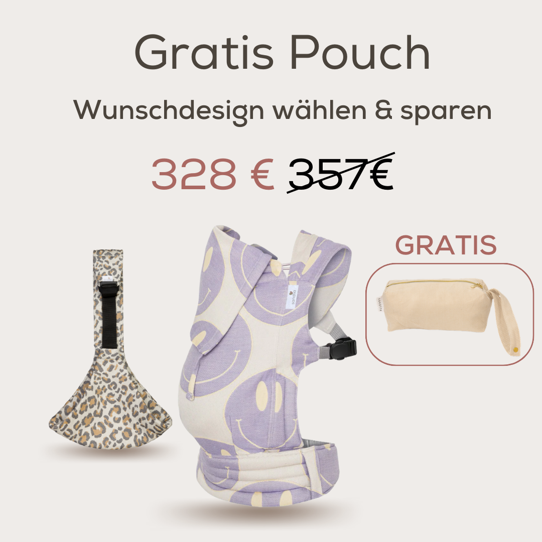 Mix &amp; Match: “Tiimeless” baby carrier, “Hipster” hip carrier &amp; pouch