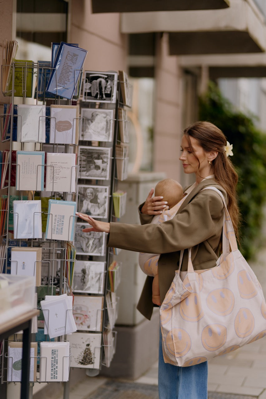 sandiia® diaper bag Smiley Peach