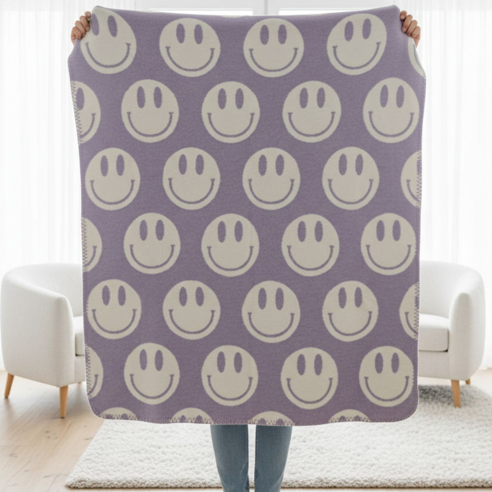 sandiia® reversible baby blanket Smiile