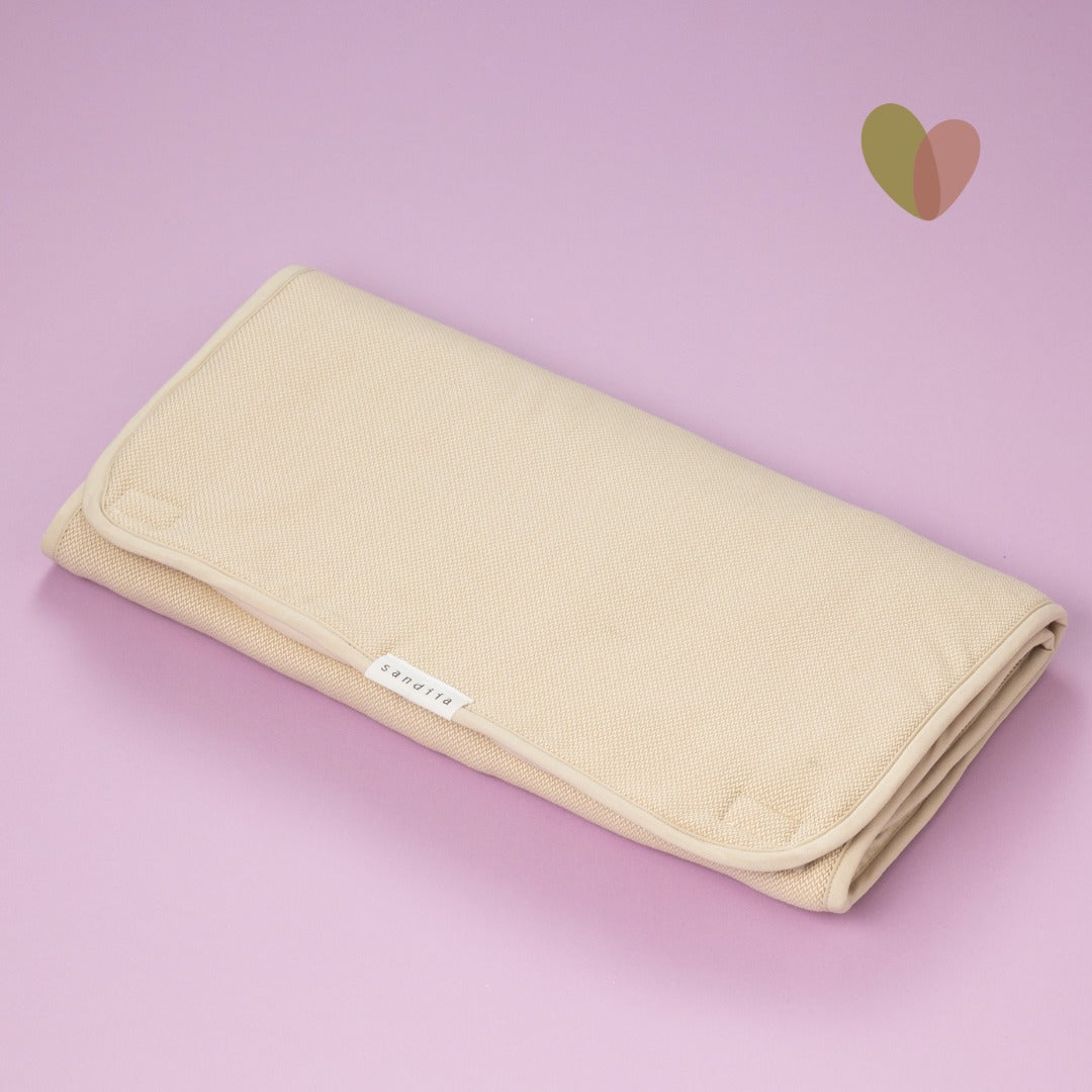 sandiia® Mobile Wickelunterlage mit Taschen / Pearl