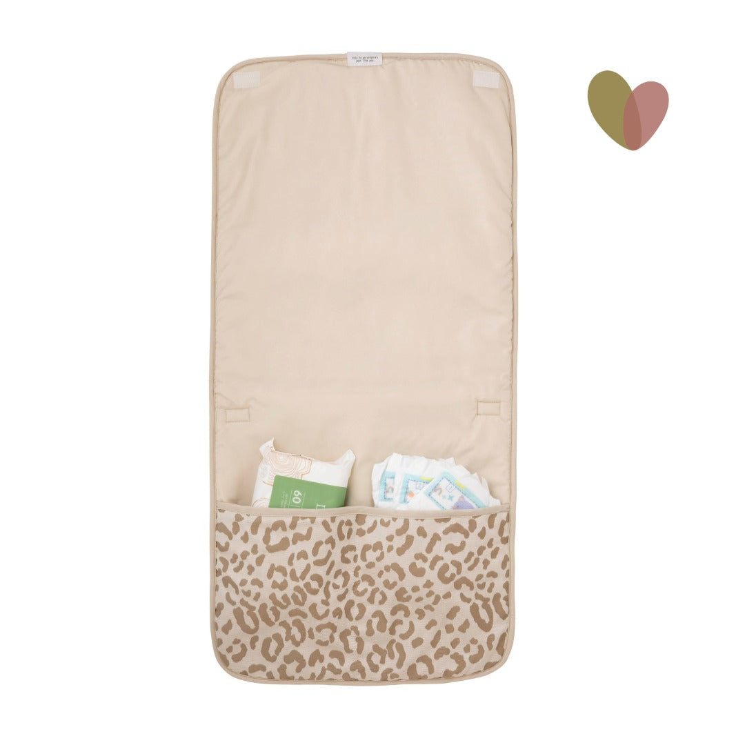 sandiia® Mobile Wickelunterlage mit Taschen / Leodiia Sand