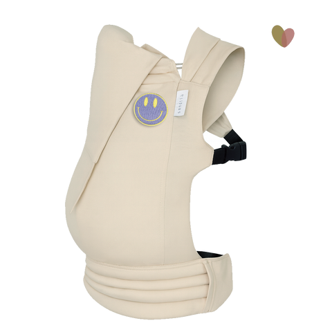 sandiia® baby carrier Tiimeless Pearl Patch incl. smiley patch