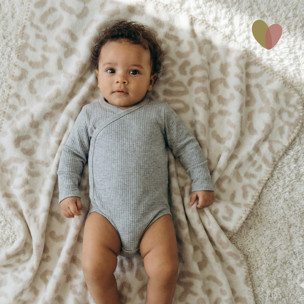 sandiia® reversible baby blanket Leodiia Sand