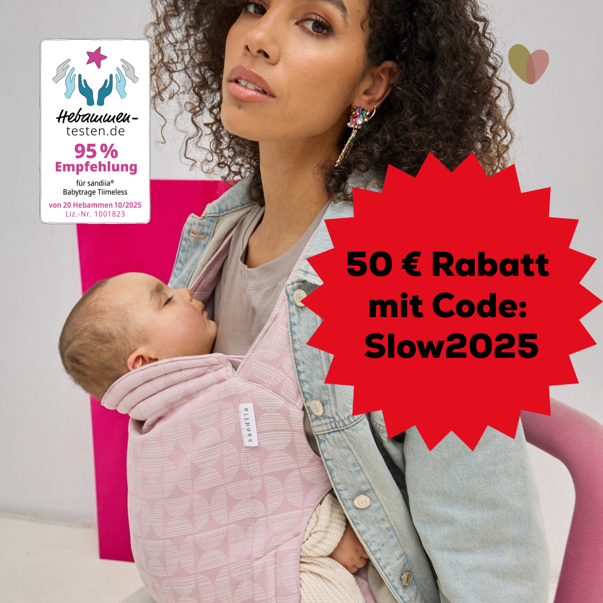 sandiia® baby carrier Tiimeless Balance Blush 