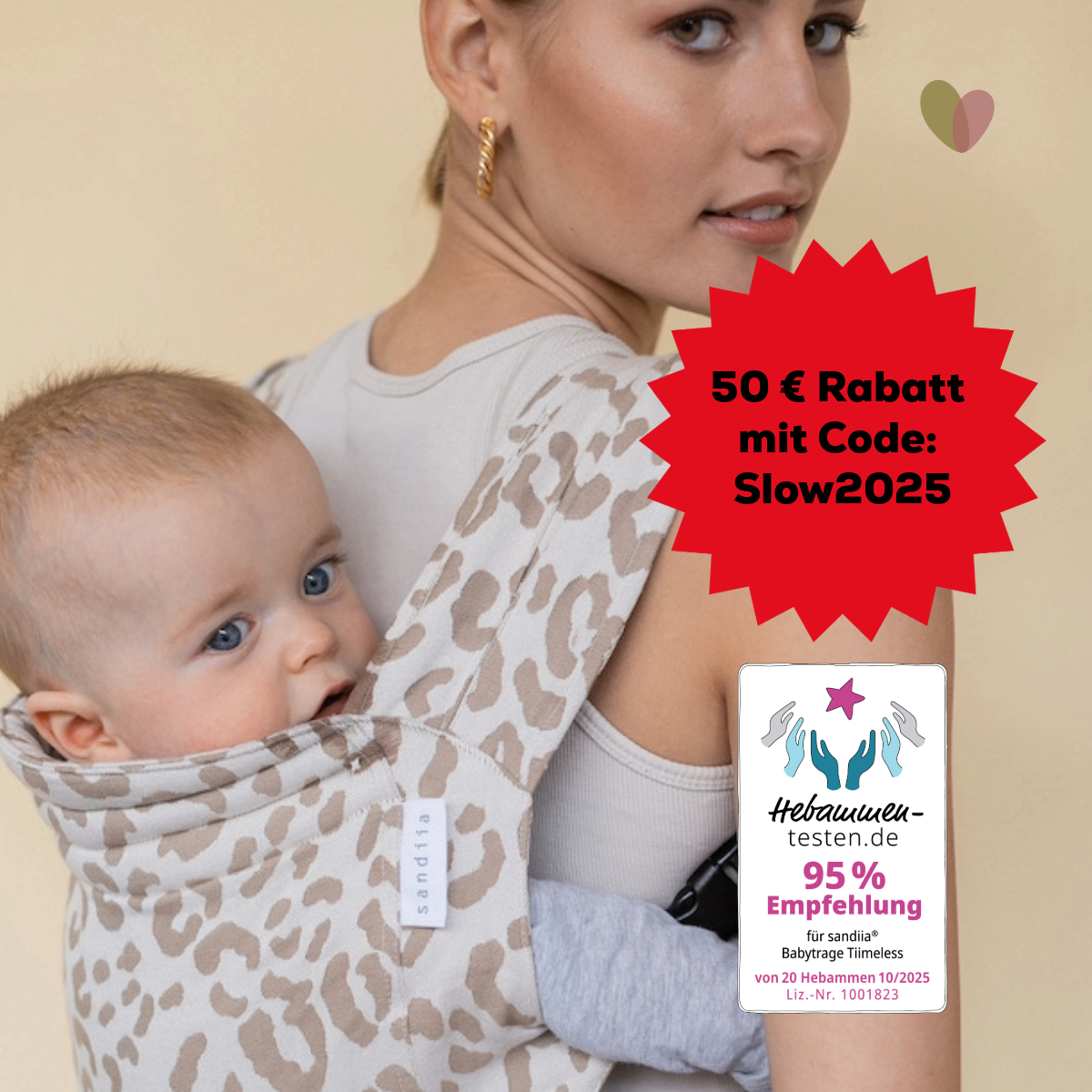 sandiia® baby carrier Tiimeless Leodiia Sand 