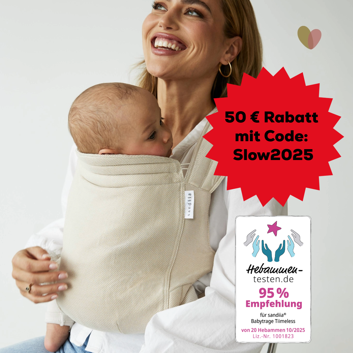 sandiia® baby carrier Tiimeless Pearl