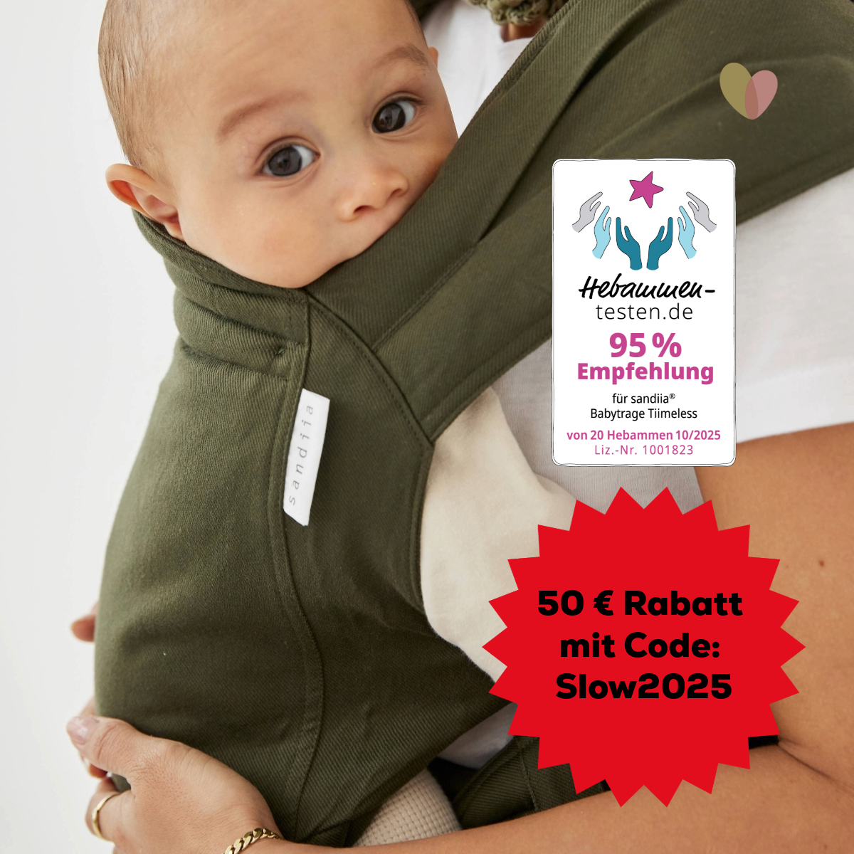 sandiia® baby carrier Tiimeless Seaweed