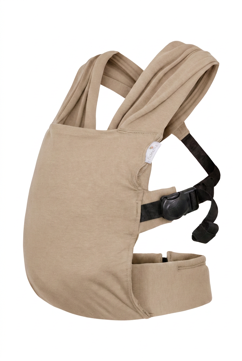sandiia® Babytrage für Neugeborene "Cocoon" Sand 