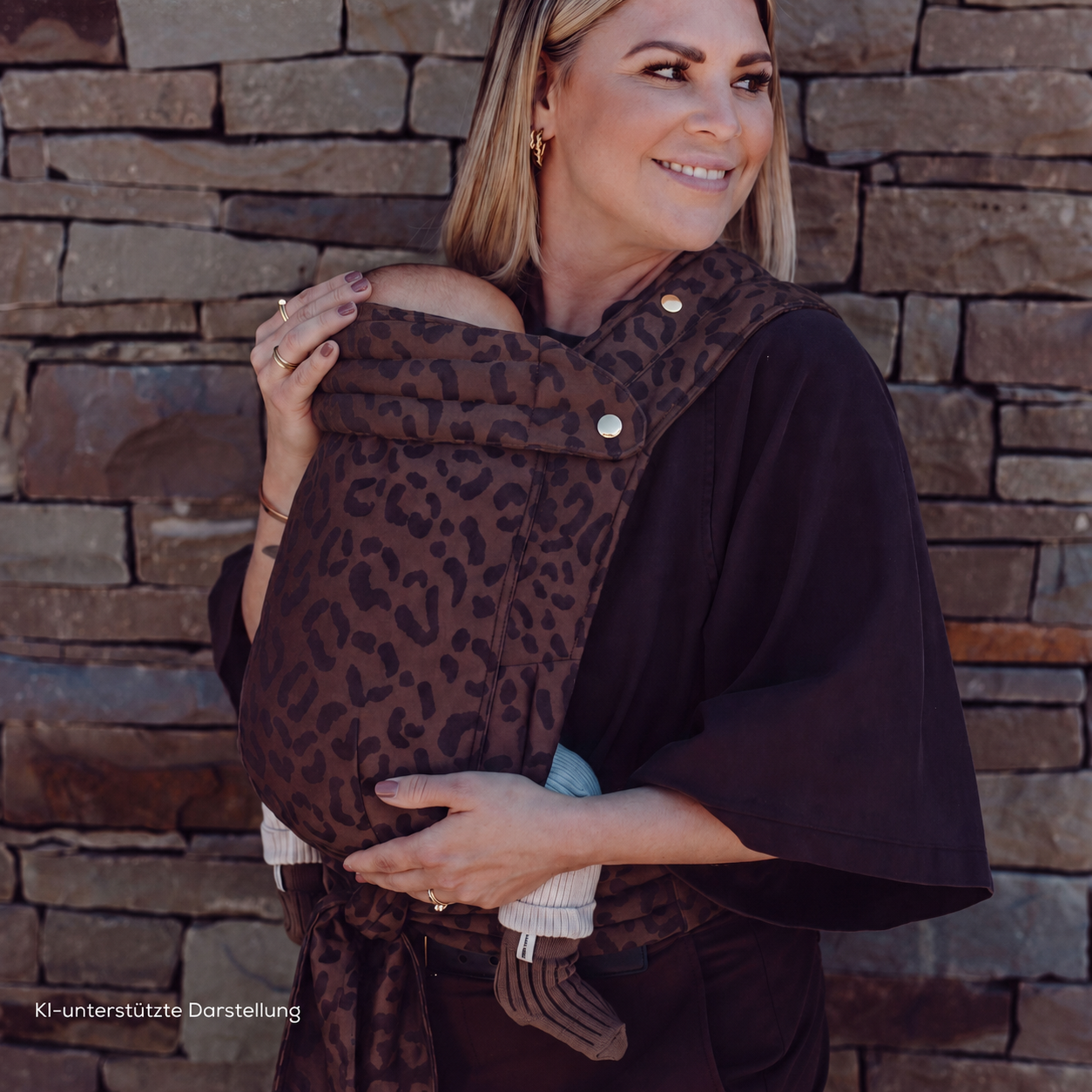 sandiia® Half-Buckle Baby Carrier Smiile Peach