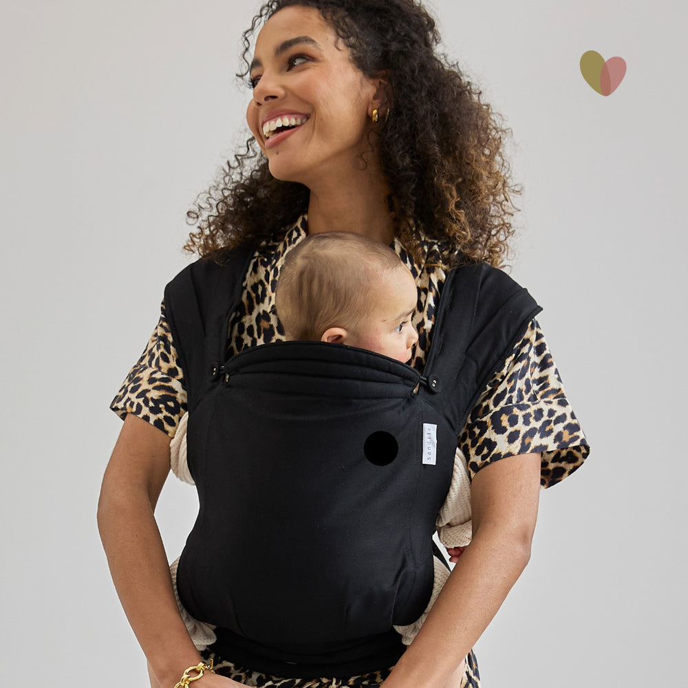 sandiia® baby carrier Tiimeless Black Patch incl. Friida patch