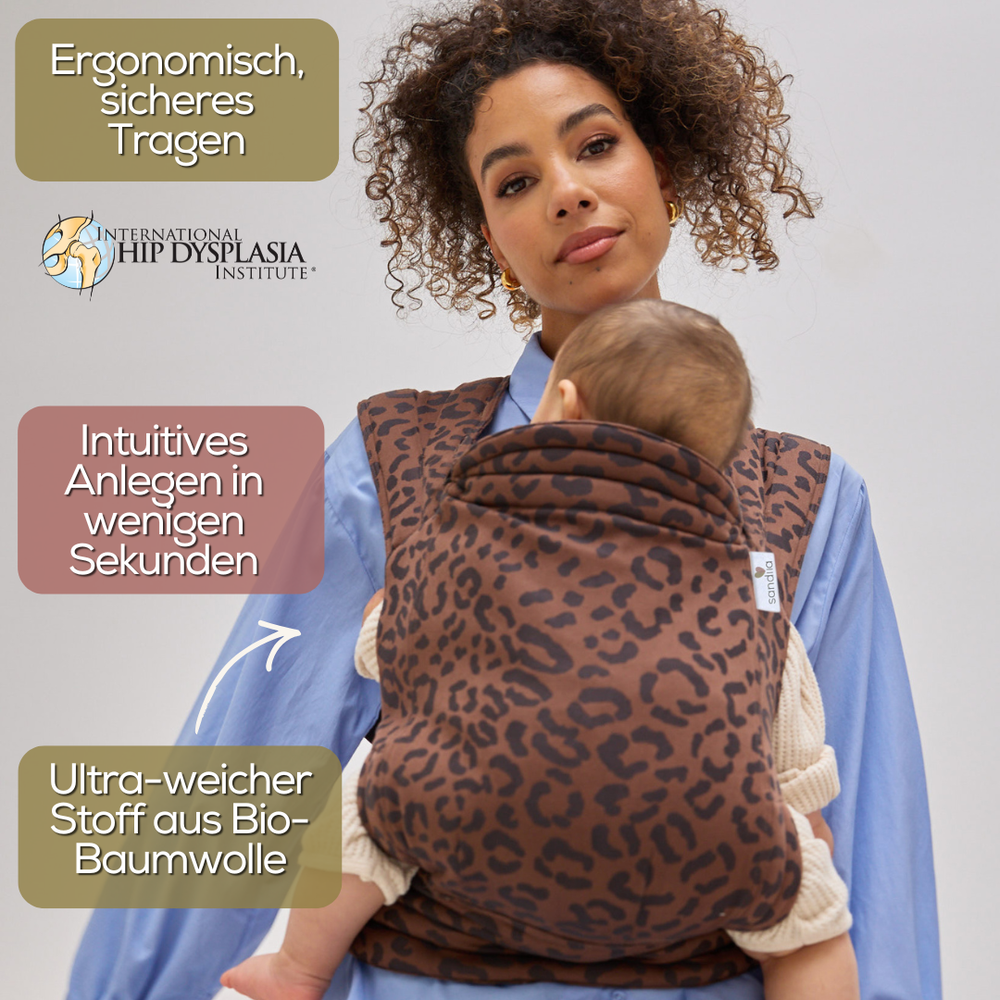 sandiia® baby carrier Tiimeless Leodiia Mocha 