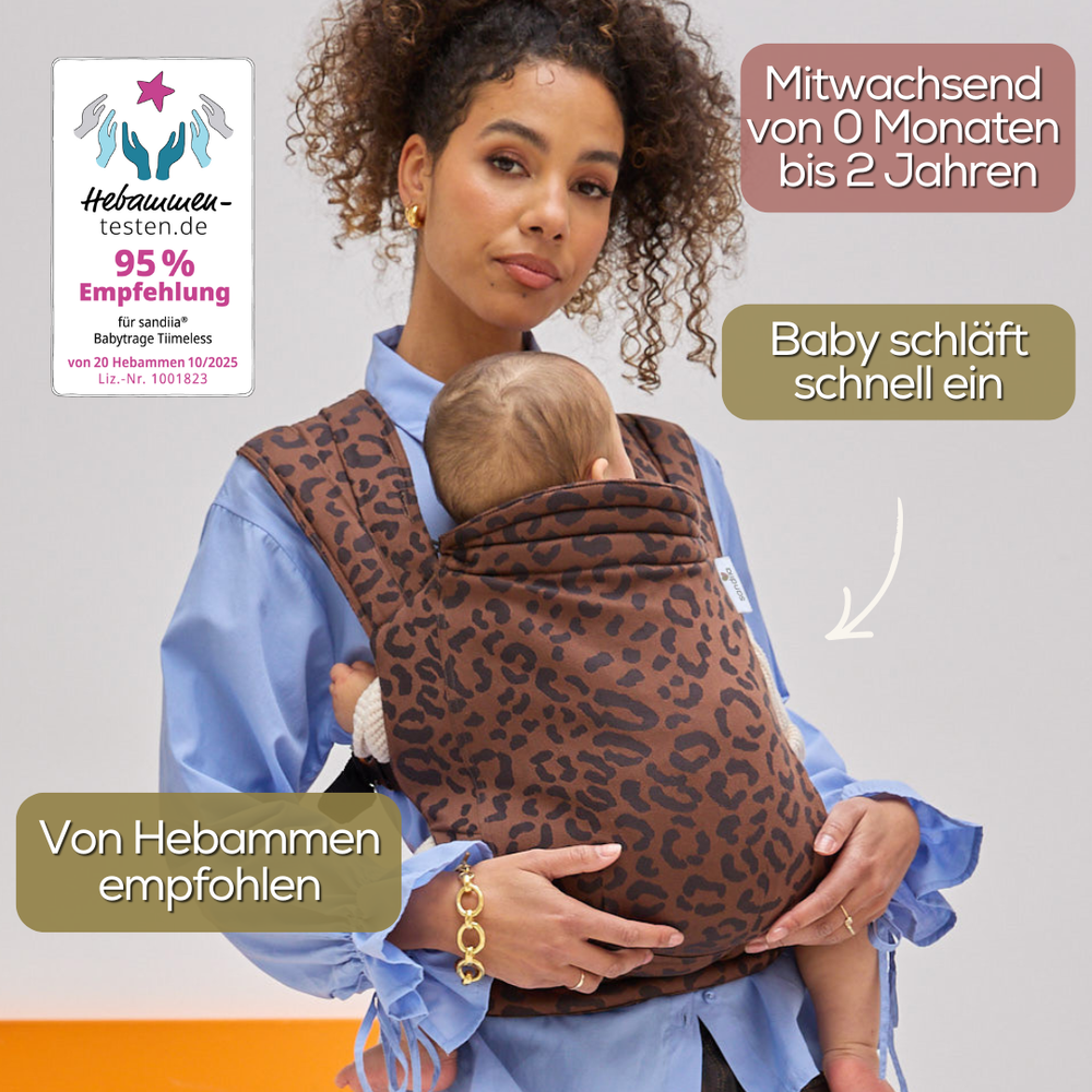 sandiia® baby carrier Tiimeless Leodiia Mocha 