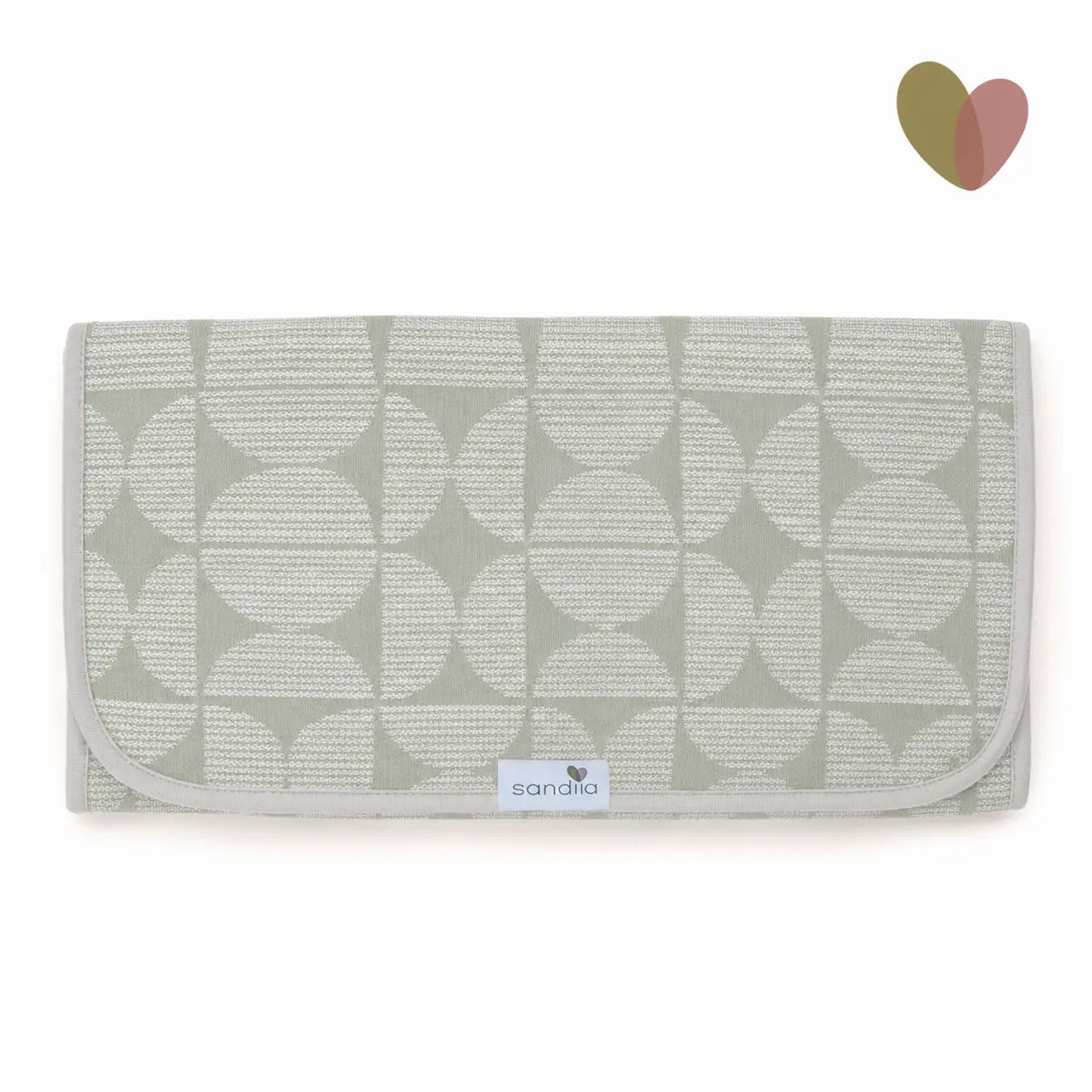 sandiia® Mobile Wickelunterlage mit Taschen / Balance Salbeii 
