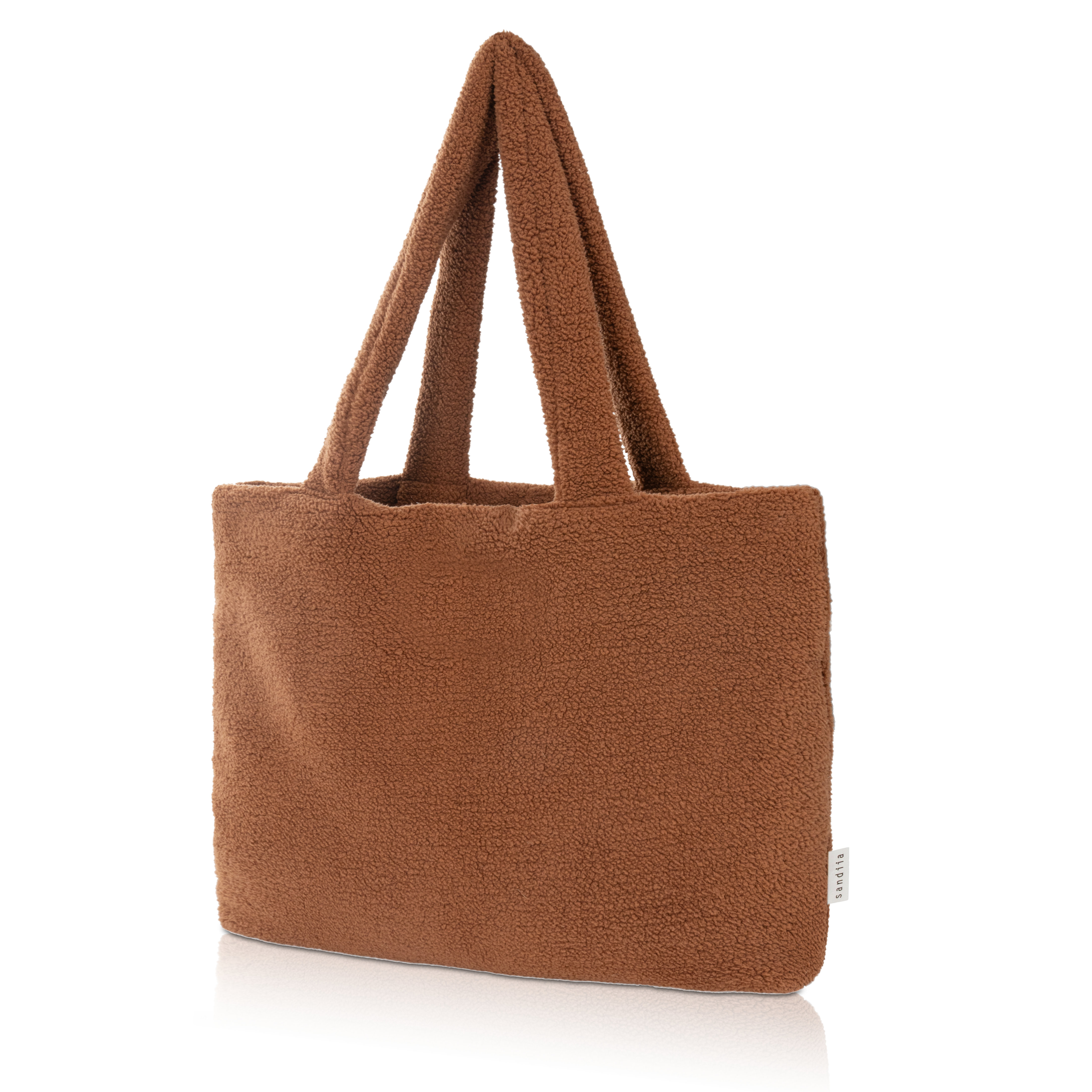 sandiia® Shopping-Bag Teddy Mokka
